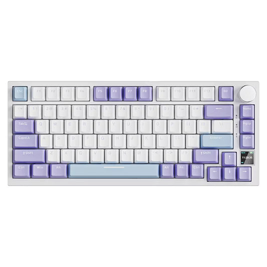 AK820 Pro Gaming Mechanical Keyboard 75% Bluetooth/ Wireless Customized Gamer Keyboard with TFT Color Screen Knob for PC